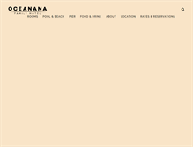 Tablet Screenshot of oceanana.com